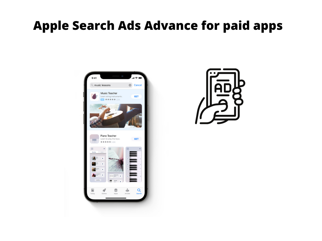 Does Apple Search Ads Advanced work for iOS paid apps ?